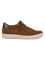 Ecco Skórzane sneakersy "Classic" w kolorze jasnobrązowym rozmiar: 40. Brązowe trampki ecco, bez wzorów, bez zapięcia. Za 295.99 zł.