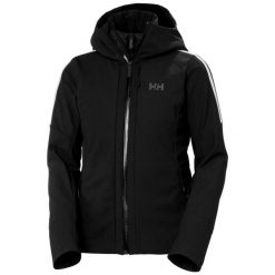 Damska kurtka narciarska z kapturem Helly Hansen Avanti Softshell. Czarne kurtki narciarskie Helly Hansen, bez wzorów, z softshellu, z kapturem, narciarskie. Za 1,828.50 zł.