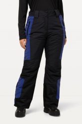 Damskie Spodnie narciarskie element odblaskowy wodoodporne rzep. Czarne spodnie narciarskie Ulla Popken, plus size, bez wzorów, z materiału, narciarskie. Za 639.99 zł.