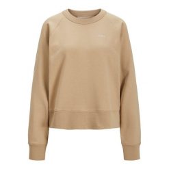 Damska bluza oversize JJXX caitlyn. Brązowe bluzy JJXX, bez wzorów, z bawełny, bez kaptura. W wyprzedaży za 98.00 zł.