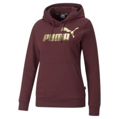 Bluza sportowa damska Puma ESS+ METALLIC LOGO. Bluzy Puma, xs, bez wzorów, bez kaptura. Za 199.00 zł.