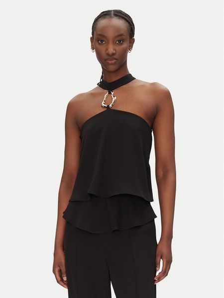 Rinascimento Kombinezon CFC0124143003 Czarny Regular Fit. Czarne sukienki Rinascimento, xl, bez wzorów, z syntetyku, bez kołnierzyka, bez ramiączek. Za 589.99 zł.