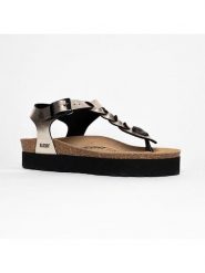 Bluebay Sandały "Cucuta" w kolorze złotym rozmiar: 37. Żółte sandały Bluebay, bez wzorów, klasyczne, z otwartym noskiem, bez obcasa, bez zapięcia. Za 131.43 zł.