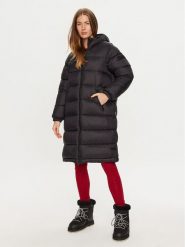 Napapijri Płaszcz zimowy A-Box Logo NP0A4HZ3 Czarny Regular Fit. Czarne płaszcze Napapijri, na zimę, xl, bez wzorów, z syntetyku, bez kaptura. Za 909.99 zł.