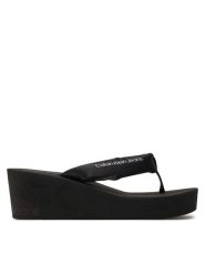 Calvin Klein Jeans Japonki Beach Wedge Sandal Padded Ny YW0YW01397 Czarny. Czarne klapki Calvin Klein Jeans, bez wzorów, z jeansu, bez obcasa. Za 189.99 zł.