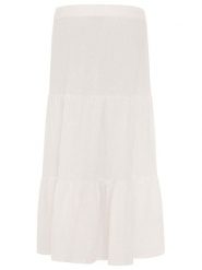 Zwillingsherz Muślinowa spódnica w kolorze białym rozmiar: S/M. Białe spódnice Zwillingsherz, m, bez wzorów, z bawełny, maxi. Za 104.99 zł.