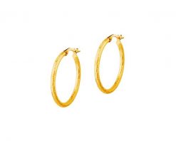Złote kolczyki - koła, 24 mm. Żółte kolczyki Apart, złote. Za 959.00 zł.