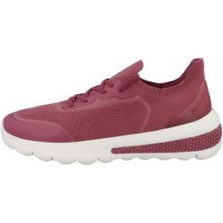 Kapcie GEOX D SPHERICA ACTIF A Bordeaux. Czerwone obuwie domowe Geox, bez wzorów, z tkaniny, bez zapięcia. Za 277.99 zł.