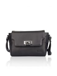 Bellicci Skórzana torebka "Kleo" w kolorze czarnym - 22 x 14 x 9 cm rozmiar: onesize. Czarne torby na ramię Bellicci, bez wzorów, z materiału, na ramię, bez dodatków. Za 173.99 zł.