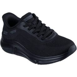 Buty sportowe damskie Skechers Bobs Sparrow Flex Too You. Czarne obuwie sportowe Skechers, bez zapięcia. Za 390.00 zł.