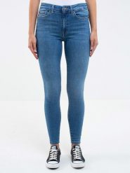 BIG STAR Dżinsy "Melinda" - Skinny fit - w kolorze niebieskim rozmiar: W27/L30. Niebieskie jeansy Big Star, l, z aplikacjami, z podwyższonym stanem. Za 255.45 zł.