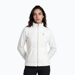 Bluza polarowa damska BECCO Rozpinana z kołnierzem. Białe bluzy Aulp, xs, bez wzorów, z elastanu, bez kaptura. Za 187.99 zł.