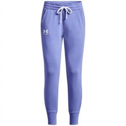 Spodnie Do Biegania Rival Fleece Dla Kobiet. Fioletowe spodnie sportowe Under Armour, bez wzorów, do biegania. Za 302.99 zł.
