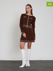 BGN 2-częściowy zestaw w kolorze brązowym rozmiar: 34. Brązowe swetry BGN, bez wzorów, bez ramiączek. Za 143.99 zł.