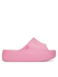 Melissa Klapki Free Platform Slide Ad 35859 Różowy. Czerwone klapki Melissa, bez wzorów, z tworzywa sztucznego, bez obcasa. Za 259.99 zł.
