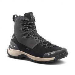 Buty trekkingowe damskie Salewa Puez Winter Mid Powertex. Szare trekkingi Salewa, z materiału, za kostkę, trekkingowe. Za 1,235.00 zł.