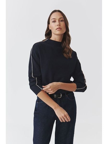 TATUUM Sweter w kolorze granatowym rozmiar: XXL. Niebieskie swetry Tatuum, xxl, bez wzorów, bez ramiączek. Za 117.45 zł.