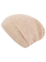 Zwillingsherz Kaszmirowa czapka beanie w kolorze beżowym rozmiar: onesize. Brązowe czapki Zwillingsherz, bez wzorów, z kaszmiru. Za 189.29 zł.
