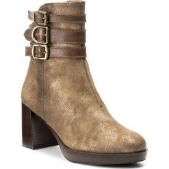 Botki HISPANITAS - Drew-I7 HI76163 Taupe. Brązowe botki Hispanitas, bez wzorów, ze skóry, bez obcasa, bez zapięcia. W wyprzedaży za 399.00 zł.