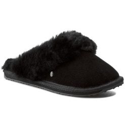 Kapcie EMU Australia. Czarne obuwie domowe EMU Australia, bez wzorów, bez zapięcia. Za 349.99 zł.