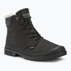 Buty Palladium SP20 Cuff Leather Waterproof WL black. Czarne trekkingi Palladium, trekkingowe. Za 539.99 zł.