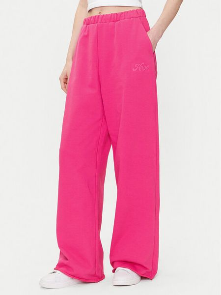 HUGO Spodnie dresowe Nasuede_4 50541179 Różowy Relaxed Fit. Czerwone spodnie dresowe Hugo, xs, bez wzorów, z bawełny. Za 329.99 zł.