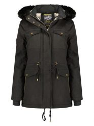 Geographical Norway Parka "Celeste" w kolorze czarnym rozmiar: S. Czarne parki Geographical Norway, s, bez kaptura. Za 188.85 zł.