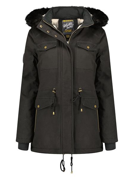 Geographical Norway Parka "Celeste" w kolorze czarnym rozmiar: S. Czarne parki Geographical Norway, s, bez kaptura. Za 323.50 zł.