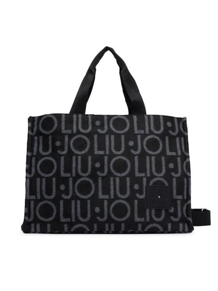 Liu Jo Torebka 2F6037 T2742 Czarny. Czarne shopper Liu Jo, bez wzorów, z materiału, bez dodatków. Za 469.99 zł.