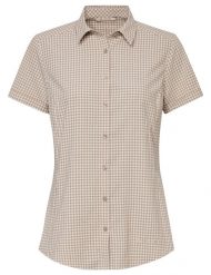 Koszula damska Seiland Shirt III. Brązowe koszule Vaude, bez wzorów, z materiału, bez kołnierzyka, bez ramiączek. Za 371.25 zł.