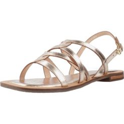 Sandały GEOX D55YFA Złoty. Żółte sandały Geox, bez wzorów, ze skóry, sportowe, bez obcasa, bez zapięcia. Za 331.99 zł.