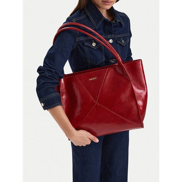 Torebka MEXX. Czerwone shopper Mexx, bez wzorów, bez dodatków. Za 229.99 zł.