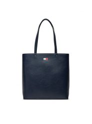 Tommy Jeans Torebka Tjw Ess Must Tote AW0AW17390 Granatowy. Niebieskie torebki klasyczne Tommy Jeans, bez wzorów, z jeansu, bez dodatków. Za 229.99 zł.
