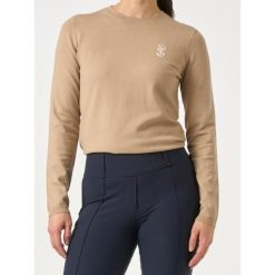 Damski sweter z okrągłym dekoltem PS of Sweden. Brązowe swetry PS OF SWEDEN, na zimę, bez wzorów, z dzianiny, bez ramiączek. Za 579.00 zł.