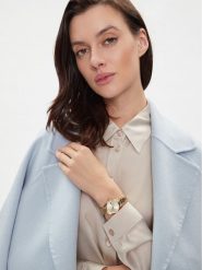 Lacoste Zegarek Tuilerie 2001303 Złoty. Żółte, analogowe zegarki Lacoste, złote. Za 839.99 zł.