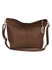 Lucca Baldi Skórzana torebka "Trapani" w kolorze brązowym - 33 x 25 x 14 cm rozmiar: onesize. Brązowe torby na ramię Lucca Baldi, bez wzorów, z materiału, na ramię, bez dodatków. Za 274.95 zł.