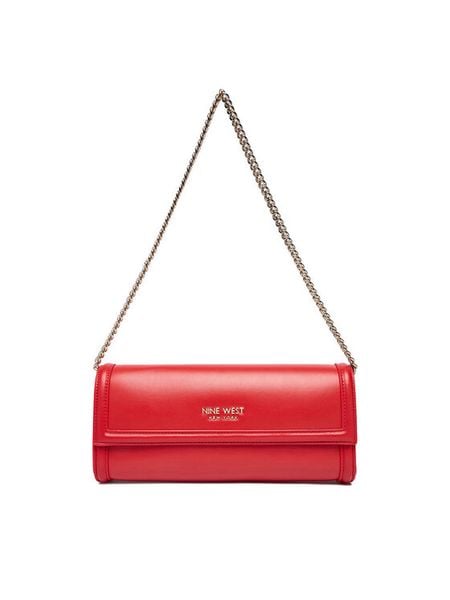 Nine West Torebka EO-Greene Charm-LDA8374 Czerwony. Czerwone torebki klasyczne Nine West, bez wzorów, z materiału, bez dodatków. Za 100.99 zł.