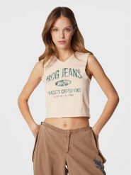 BDG Urban Outfitters Bluzka 75440024 Écru Regular Fit. Bluzki BDG Urban Outfitters, l, bez wzorów, z bawełny, bez kołnierzyka, bez ramiączek. Za 99.99 zł.