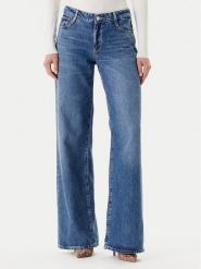 Guess Jeansy W5YA96 D5QKB Granatowy Regular Fit. Niebieskie jeansy Guess, z aplikacjami. Za 615.00 zł.
