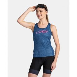 Damski top kolarski Kilpi VAI-W. Niebieskie topy Kilpi, s, bez wzorów, bez kołnierzyka, bez ramiączek. Za 145.26 zł.