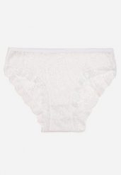 Białe Bawełniane Majtki Figi Ozdobione Koronką Vleova. Białe figi Renee, l, bez wzorów, z bawełny. Za 3.99 zł.