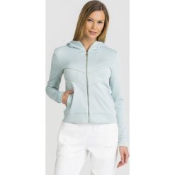 BLUZA Patrizia Pepe. Niebieskie bluzy Patrizia Pepe, l, z aplikacjami, z kapturem. Za 533.40 zł.