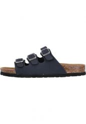 Sandały damskie Cruz Santa Cork. Niebieskie sandały CRUZ, bez wzorów, z materiału, klasyczne, bez obcasa, na obcasie, bez zapięcia. Za 174.50 zł.