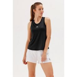 Damska koszulka biegowa Rough Radical Running Singlet. Czarne koszulki sportowe ROUGH RADICAL, bez wzorów, bez ramiączek. Za 109.00 zł.