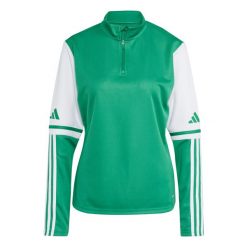Bluza damska adidas Squadra 25 Training Top. Zielone bluzy Adidas, na zimę, bez wzorów, z tkaniny, bez kaptura. Za 131.99 zł.