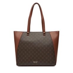 Torebka Nine West. Brązowe torebki klasyczne Nine West, bez wzorów, bez dodatków. Za 349.99 zł.