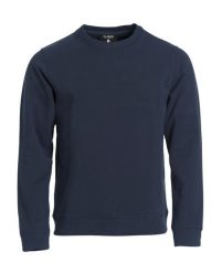 Clique Classic Roundneck Bluza z ukrytą kieszenią na zamek – dark navy. Niebieskie bluzy CLIQUE, s, bez wzorów, z bawełny, bez kaptura. Za 183.24 zł.