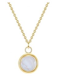 Glanzstücke München Pozłacany naszyjnik z zawieszką - dł. 40 cm rozmiar: onesize. Niebieskie naszyjniki Glanzstücke München, pozłacane. Za 86.99 zł.