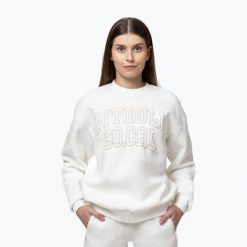 Bluza damska Pitbull Crewneck Fiora. Białe bluzy PITBULL, l, bez wzorów, z bawełny, bez kaptura. Za 169.99 zł.