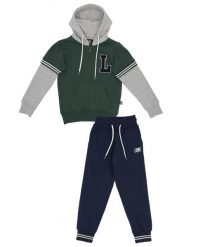 Bluza wytrzymały z kaptur na co dzień na siłownię. Niebieskie bluzy LEONE 1947 APPAREL, bez wzorów, z dresówki, bez kaptura. Za 84.16 zł.